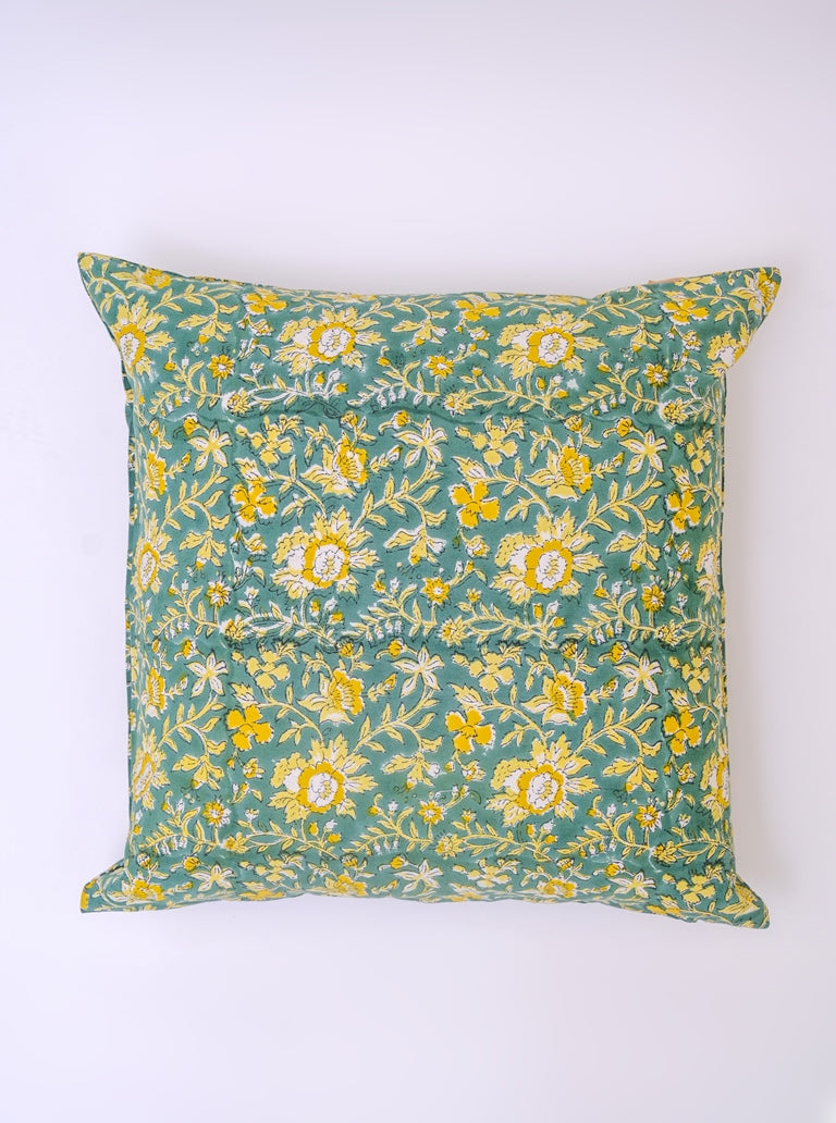 ACHILLES - HAND BLOCK COTTON PRINTED SOFA / LIVING ROOM SQUARE CUSHION COVER (Copy)
