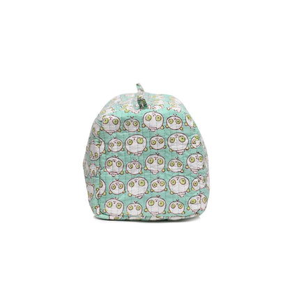 BEAR SHAPE HAND BLOCK COTTON PRINTED QUILTED TOILETRY POUCH