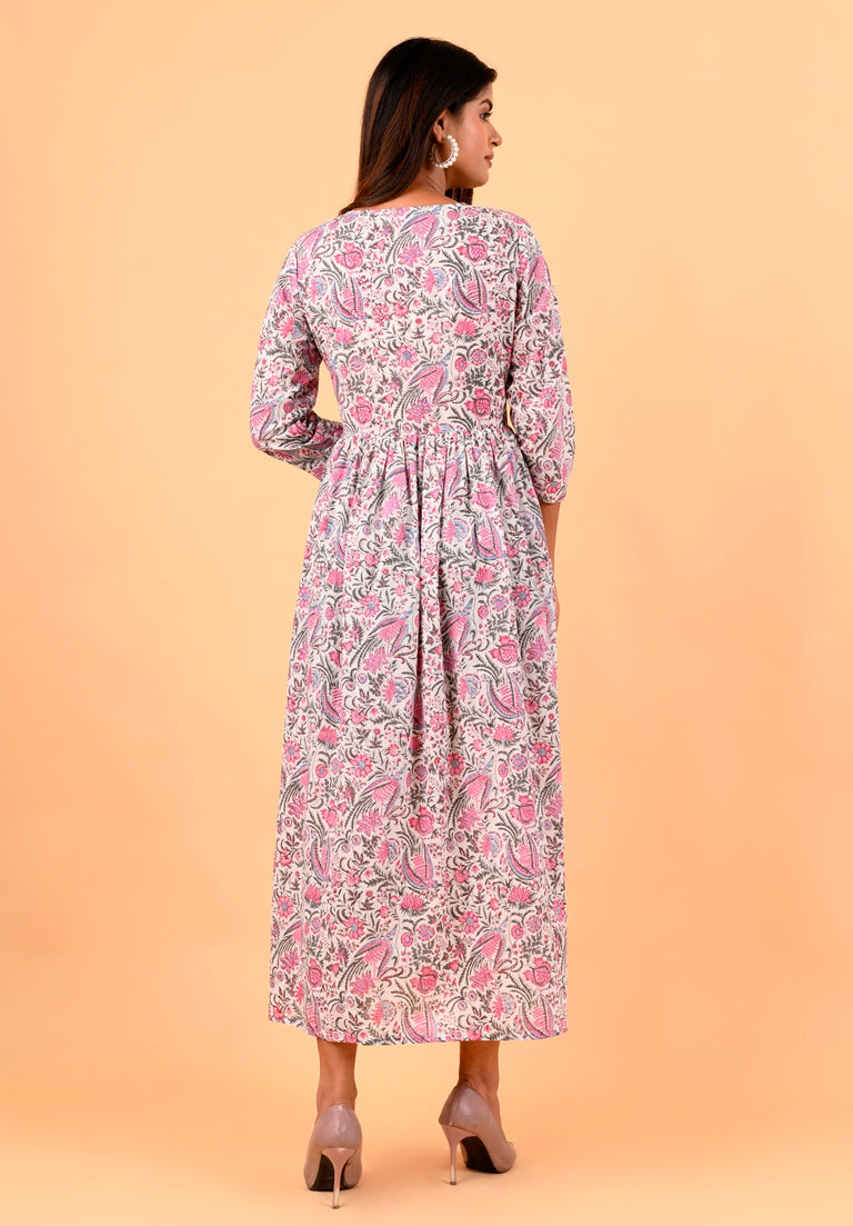 Chintz Jaal Printed Women's Cotton Dress