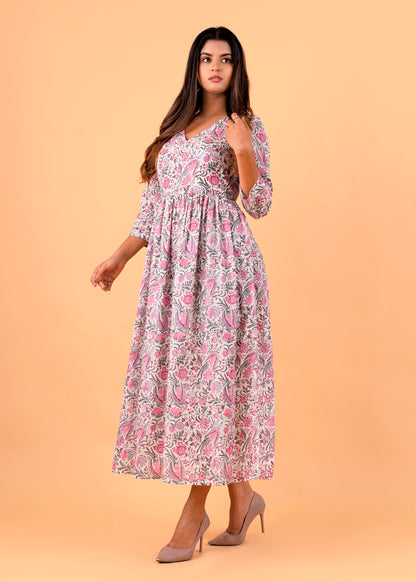 Chintz Jaal Printed Women's Cotton Dress