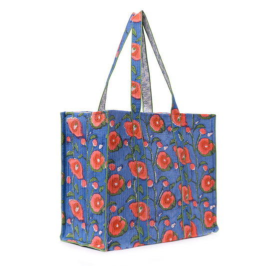 OTTAM WATER LILLY QUILTED TOTE BAG