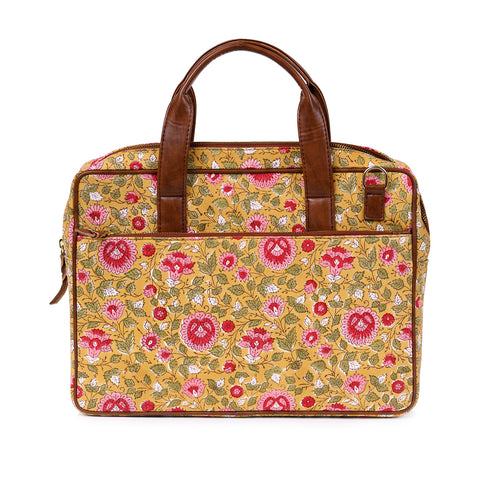 BLOSSOMING ROSES IN BASANT LAPTOP BAG 13″