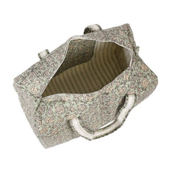 ZINNIA  HAND BLOCK PRINTED QUILTED TRAVEL DUFFLE BAG BIG