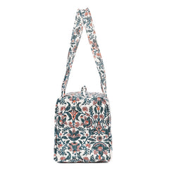 THANOS GARDEN HAND BLOCK PRINTED QUILTED TRAVEL DUFFLE BAG SMALL