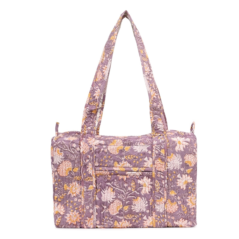 BAVANDAR JAAL HAND BLOCK PRINTED QUILTED TRAVEL MICRO DUFFLE BAG