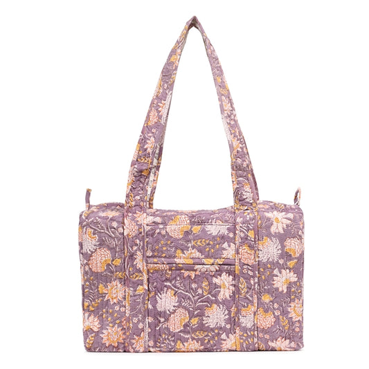 BAVANDAR JAAL HAND BLOCK PRINTED QUILTED TRAVEL MICRO DUFFLE BAG