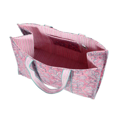 FUCHSIA JAL QUILTED TOTE BAG