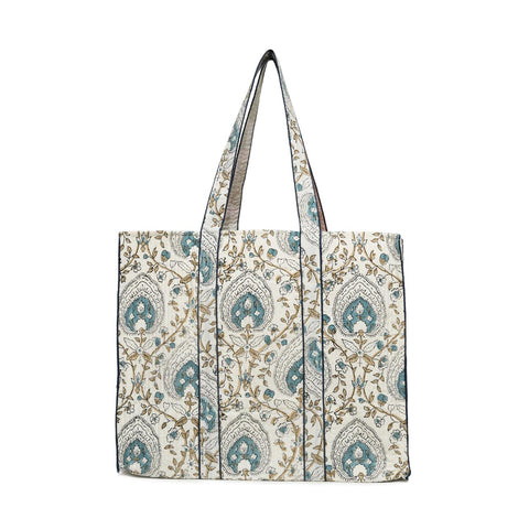 MUGHAL BETEL QUILTED TOTE BAG