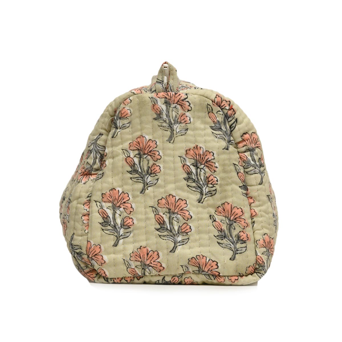 LAJWANTI BUTTI HAND BLOCK COTTON PRINTED QUILTED TOILETRY BAG
