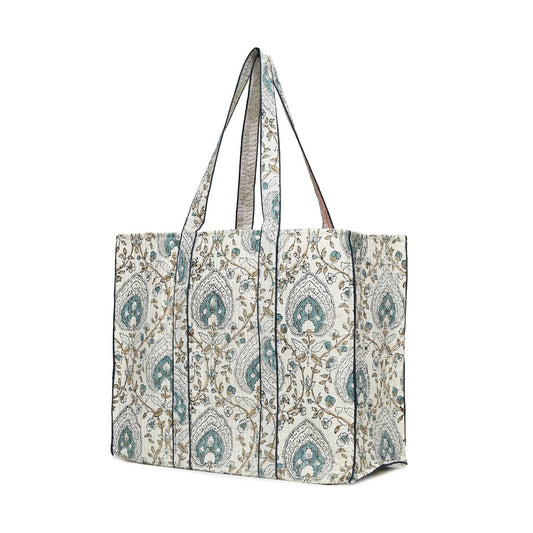 MUGHAL BETEL QUILTED TOTE BAG
