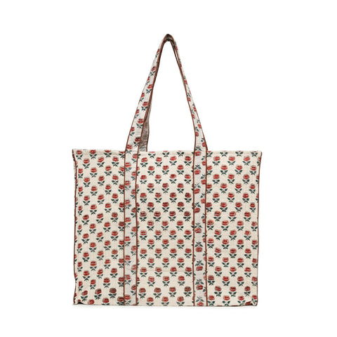 LOTUS BUTI QUILTED TOTE BAG