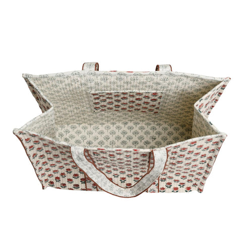 LOTUS BUTI QUILTED TOTE BAG